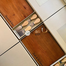 Load image into Gallery viewer, Charcuterie Board with 4 Cheese Knives Set