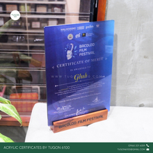 Load image into Gallery viewer, πππ π ππ€πͺπ§ πΎππ§π©ππππππ©ππ¨ π©π€ π©ππ ππππ© πππ«ππ‘! β¨
Tugon 6100 is now accepting orders of Acrylic Certificates β the modern and sophisticated way to honor achievements, recognitions, and excellence. These sleek, durable certificates add a touch of elegance and professionalism, making everyone's accomplishments stand out.
Get in touch today to customize your own! β¨