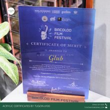 Load image into Gallery viewer, πππ π ππ€πͺπ§ πΎππ§π©ππππππ©ππ¨ π©π€ π©ππ ππππ© πππ«ππ‘! β¨
Tugon 6100 is now accepting orders of Acrylic Certificates β the modern and sophisticated way to honor achievements, recognitions, and excellence. These sleek, durable certificates add a touch of elegance and professionalism, making everyone's accomplishments stand out.
Get in touch today to customize your own! β¨