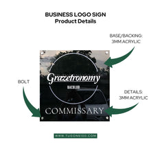 Load image into Gallery viewer, Take your signage to the next level with our embossed acrylic signs. Add texture, depth, and design to any wall space with our state-of-the-art signs. Choose your colors and let us do the rest: transforming your walls into a work of art. Dare to be bold and make a statement today.  FLAT ACRYLIC SIGNAGE (with color) can be used as: Business Sign Company Commercial Sign Custom Acrylic Business Logo Sign Acrylic Logo Sign Office Store Front Door Sign Wall Hanging Business Office
