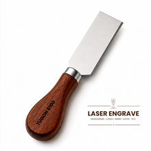 Load image into Gallery viewer, 4-Piece Cheese Knife & Steak Serving Set | Stainless Steel Wooden Handle Cheese Cutlery