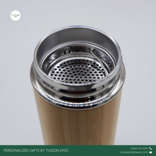Load image into Gallery viewer, Bamboo Thermos Mug by Tugon 6100
Personalized Gifts Ideal for:
• Corporate Gifts
• Wedding Favors
• Gift for Her, Gift for Him
• Mother's Day or Father's Day Gift
• Christmas Gift