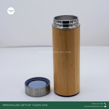 Load image into Gallery viewer, Bamboo Thermos Mug by Tugon 6100
Personalized Gifts Ideal for:
• Corporate Gifts
• Wedding Favors
• Gift for Her, Gift for Him
• Mother's Day or Father's Day Gift
• Christmas Gift