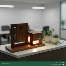 Load image into Gallery viewer, Standing Desk Clock with Lamp Set - "Cian with Lamp"