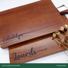 Load image into Gallery viewer, Corporate Gifts, Christmas Gift, Personalized Gifts, Wedding Favors, Wedding Keepsakes, Souvenirs, Event Souvenirs, Personalized Cheeseboards, Wooden Cutting Boards - Tugon 6100.