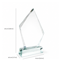 Load image into Gallery viewer, Glass plaque award for corporate recognition, employee appreciation, and service awards in Bacolod City