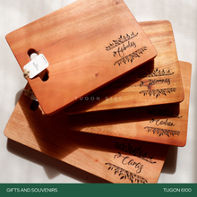 Load image into Gallery viewer, Corporate Gifts, Christmas Gift, Personalized Gifts, Wedding Favors, Wedding Keepsakes, Souvenirs, Event Souvenirs, Personalized Cheeseboards, Wooden Cutting Boards - Tugon 6100.