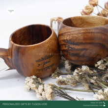 Load image into Gallery viewer, Wooden Coffee Mug
Personalized Gifts by Tugon 6100 Ideal for:
• Corporate Gifts
• Wedding Favors
• Gift for Her, Gift for Him
• Mother's Day or Father's Day Gift
• Christmas Gift