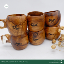 Load image into Gallery viewer, Wooden Coffee Mug
Personalized Gifts by Tugon 6100 Ideal for:
• Corporate Gifts
• Wedding Favors
• Gift for Her, Gift for Him
• Mother's Day or Father's Day Gift
• Christmas Gift