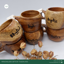 Load image into Gallery viewer, Wooden Coffee Mug
Personalized Gifts by Tugon 6100 Ideal for:
• Corporate Gifts
• Wedding Favors
• Gift for Her, Gift for Him
• Mother's Day or Father's Day Gift
• Christmas Gift