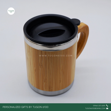 Load image into Gallery viewer, Bamboo Thermos Mug by Tugon 6100
Personalized Gifts Ideal for:
• Corporate Gifts
• Wedding Favors
• Gift for Her, Gift for Him
• Mother's Day or Father's Day Gift
• Christmas Gift