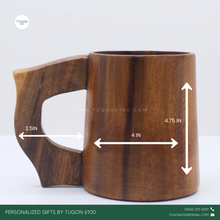 Load image into Gallery viewer, Personalized Wooden Beer Mug by Tugon 6100
Ideal for:
• Corporate Gifts
• Wedding Favors
• Gift for Him
• Father's Day Gift