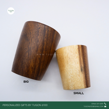 Load image into Gallery viewer, Personalized Wooden Cup by Tugon 6100.
Ideal for:
• Corporate Gifts
• Wedding Favors
• Gifts for Him / Gifts for Her
• Father's Day / Mother's Day Gift
• Christmas Gift