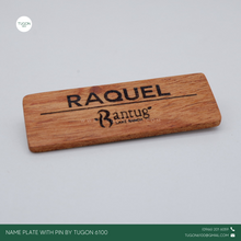 Load image into Gallery viewer, Tugon 6100 - Wooden Name Plate Personalized