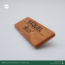Load image into Gallery viewer, Tugon 6100 - Wooden Name Plate Personalized