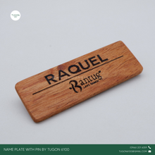 Load image into Gallery viewer, Tugon 6100 - Wooden Name Plate Personalized