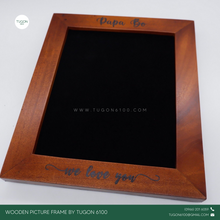 Load image into Gallery viewer, Wooden and Personalized Picture Frame: Personalized Wooden Desk Clock -PERFECT GIFT IDEAS FOR: Wedding souvenir, Christmas Gift, Corporate Gift, Anniversary Gift, Birthday Gift, Father's Day Gift, Mother's Day Gift, personal use. TUGON 6100