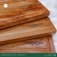 Load image into Gallery viewer, Corporate Gifts, Christmas Gift, Personalized Gifts, Wedding Favors, Wedding Keepsakes, Souvenirs, Event Souvenirs, Personalized Cheeseboards, Wooden Cutting Boards - Tugon 6100.