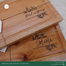 Load image into Gallery viewer, Corporate Gifts, Christmas Gift, Personalized Gifts, Wedding Favors, Wedding Keepsakes, Souvenirs, Event Souvenirs, Personalized Cheeseboards, Wooden Cutting Boards - Tugon 6100.