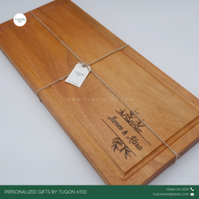 Load image into Gallery viewer, Corporate Gifts, Christmas Gift, Personalized Gifts, Wedding Favors, Wedding Keepsakes, Souvenirs, Event Souvenirs, Personalized Cheeseboards, Wooden Cutting Boards - Tugon 6100.