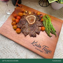 Load image into Gallery viewer, Corporate Gifts, Christmas Gift, Personalized Gifts, Wedding Favors, Wedding Keepsakes, Souvenirs, Event Souvenirs, Personalized Cheeseboards, Wooden Cutting Boards - Tugon 6100.