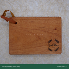 Load image into Gallery viewer, Corporate Gifts, Christmas Gift, Personalized Gifts, Wedding Favors, Wedding Keepsakes, Souvenirs, Event Souvenirs, Personalized Cheeseboards, Wooden Cutting Boards - Tugon 6100.