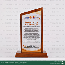 Load image into Gallery viewer, Awarding Excellence in schools, sports, corporate events, or competitions.
Recognition of Achievements in workplaces, non-profits, or community programs.
Commemorating Special Occasions such as anniversaries, retirements, or partnerships.
Corporate Branding: Enhance your brand image by gifting unique, eco-friendly wooden plaques. - Custom Awards Trophies and Plaques by Tugon 6100