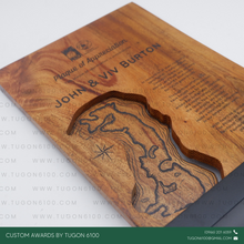 Load image into Gallery viewer, Awarding Excellence in schools, sports, corporate events, or competitions.
Recognition of Achievements in workplaces, non-profits, or community programs.
Commemorating Special Occasions such as anniversaries, retirements, or partnerships.
Corporate Branding: Enhance your brand image by gifting unique, eco-friendly wooden plaques. - Custom Awards Trophies and Plaques by Tugon 6100