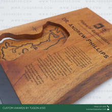 Load image into Gallery viewer, Awarding Excellence in schools, sports, corporate events, or competitions.
Recognition of Achievements in workplaces, non-profits, or community programs.
Commemorating Special Occasions such as anniversaries, retirements, or partnerships.
Corporate Branding: Enhance your brand image by gifting unique, eco-friendly wooden plaques. - Custom Awards Trophies and Plaques by Tugon 6100