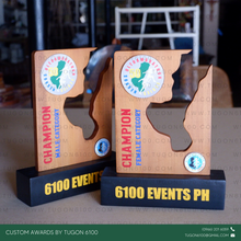 Load image into Gallery viewer, Awarding Excellence in schools, sports, corporate events, or competitions.
Recognition of Achievements in workplaces, non-profits, or community programs.
Commemorating Special Occasions such as anniversaries, retirements, or partnerships.
Corporate Branding: Enhance your brand image by gifting unique, eco-friendly wooden plaques. - Custom Awards Trophies and Plaques by Tugon 6100