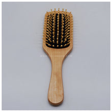 Load image into Gallery viewer, With FREE LASER ENGRAVING of your preferred name or logo on bamboo handles.  PERFECT GIFT IDEAS FOR: Wedding souvenir, Christmas Gift, Corporate Gift, Anniversary Gift, Birthday Gift, Father&#39;s Day Gift, Mother&#39;s Day Gift, personal use. Bamboo paddle brush. Tugon 6100
