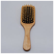 Load image into Gallery viewer, With FREE LASER ENGRAVING of your preferred name or logo on bamboo handles. PERFECT GIFT IDEAS FOR: Wedding souvenir, Christmas Gift, Corporate Gift, Anniversary Gift, Birthday Gift, Father's Day Gift, Mother's Day Gift, personal use. Bamboo paddle brush. Tugon 6100