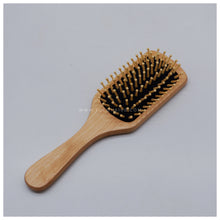 Load image into Gallery viewer, With FREE LASER ENGRAVING of your preferred name or logo on bamboo handles. PERFECT GIFT IDEAS FOR: Wedding souvenir, Christmas Gift, Corporate Gift, Anniversary Gift, Birthday Gift, Father's Day Gift, Mother's Day Gift, personal use. Bamboo paddle brush. Tugon 6100
