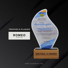 Load image into Gallery viewer, custom awards, custom trophies, custom plaques, trophy manufacturer, personalized awards, sports trophies, custom medals, corporate awards, academic awards, sports awards, employee awards, graduation plaques, award ceremonies, sales achievement award, custom trophy designs, high quality trophies, trophy shop in Bacolod City, custom awards in Negros Occidental, appreciation awards, engraved trophies