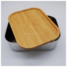 Load image into Gallery viewer, PERFECT GIFT IDEAS FOR: Wedding souvenir, Christmas Gift, Corporate Gift, Anniversary Gift, Birthday Gift, Father's Day Gift, Mother's Day Gift, personal use. Lunch / Bento Box with Bamboo Lid. Tugon 6100.