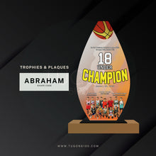 Load image into Gallery viewer, custom awards, custom trophies, custom plaques, trophy manufacturer, personalized awards, sports trophies, custom medals, corporate awards, academic awards, sports awards, employee awards, graduation plaques, award ceremonies, sales achievement award, custom trophy designs, high quality trophies, trophy shop in Bacolod City, custom awards in Negros Occidental, appreciation awards, engraved trophies