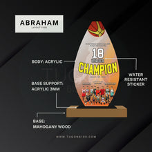 Load image into Gallery viewer, custom awards, custom trophies, custom plaques, trophy manufacturer, personalized awards, sports trophies, custom medals, corporate awards, academic awards, sports awards, employee awards, graduation plaques, award ceremonies, sales achievement award, custom trophy designs, high quality trophies, trophy shop in Bacolod City, custom awards in Negros Occidental, appreciation awards, engraved trophies