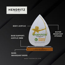 Load image into Gallery viewer, custom awards, custom trophies, custom plaques, trophy manufacturer, personalized awards, sports trophies, custom medals, corporate awards, academic awards, sports awards, employee awards, graduation plaques, award ceremonies, sales achievement award, custom trophy designs, high quality trophies, trophy shop in Bacolod City, custom awards in Negros Occidental, appreciation awards, engraved trophies