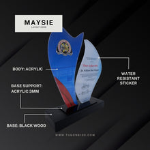 Load image into Gallery viewer, custom awards, custom trophies, custom plaques, trophy manufacturer, personalized awards, sports trophies, custom medals, corporate awards, academic awards, sports awards, employee awards, graduation plaques, award ceremonies, sales achievement award, custom trophy designs, high quality trophies, trophy shop in Bacolod City, custom awards in Negros Occidental, appreciation awards, engraved trophies