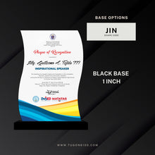 Load image into Gallery viewer, custom awards, custom trophies, custom plaques, trophy manufacturer, personalized awards, sports trophies, custom medals, corporate awards, academic awards, sports awards, employee awards, graduation plaques, award ceremonies, sales achievement award, custom trophy designs, high quality trophies, trophy shop in Bacolod City, custom awards in Negros Occidental, appreciation awards, engraved trophies