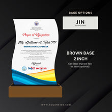 Load image into Gallery viewer, custom awards, custom trophies, custom plaques, trophy manufacturer, personalized awards, sports trophies, custom medals, corporate awards, academic awards, sports awards, employee awards, graduation plaques, award ceremonies, sales achievement award, custom trophy designs, high quality trophies, trophy shop in Bacolod City, custom awards in Negros Occidental, appreciation awards, engraved trophies