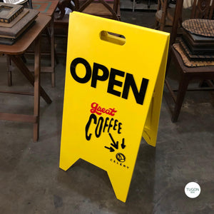 FOLDING STANDEE SIGNAGE is a premium business sign solution for businesses and organizations. Constructed from high-quality wood and acrylic, the sign is designed to be lightweight and movable. Perfect for must-have sign applications, FOLDING STANDEE SIGNAGE offers superior durability and straightforward setup.
