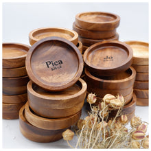 Load image into Gallery viewer, Preserve the grace of your furniture with these stylish drink coasters, expertly crafted to protect surfaces from unsightly marks and stains. Perfect for corporate gifts, wedding souvenirs and Christmas gifts, these round coasters will add a touch of sophistication to any occasion.