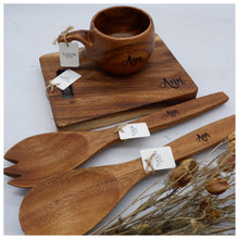 Load image into Gallery viewer, Designed for the discerning host, this sleek SERVING SPOON AND FORK will bring a touch of grace to any table. Crafted from quality materials to protect surfaces from marks and stains, these expertly-designed utensils will add a sophisticated touch to any occasion. Perfect for stylishly accessorizing corporate gifts, wedding souvenirs, and Christmas gifts.