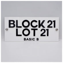 Load image into Gallery viewer, BASIC | Single Acrylic - House Number Plate