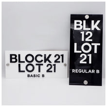 Load image into Gallery viewer, BASIC | Single Acrylic - House Number Plate