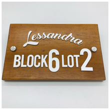 Load image into Gallery viewer, STANDARD | No Cover - Wooden House Number Plate