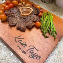 Load image into Gallery viewer, The &quot;Ysa&quot; Cheese Board is the perfect choice for your personal and business needs. Crafted from premium wood, this multipurpose board is ideal for chopping, cutting, and serving. Get your personalized version and make the perfect gift or souvenir. All items are locally made in the Philippines. - Tugon 6100
