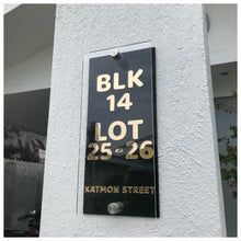 Load image into Gallery viewer, Low price, affordable, high quality, elegant house address plate by Tugon 6100. Perfect for house warming gift.