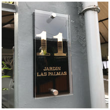 Load image into Gallery viewer, Low price, affordable, high quality, elegant house address plate by Tugon 6100. Perfect for house warming gift.